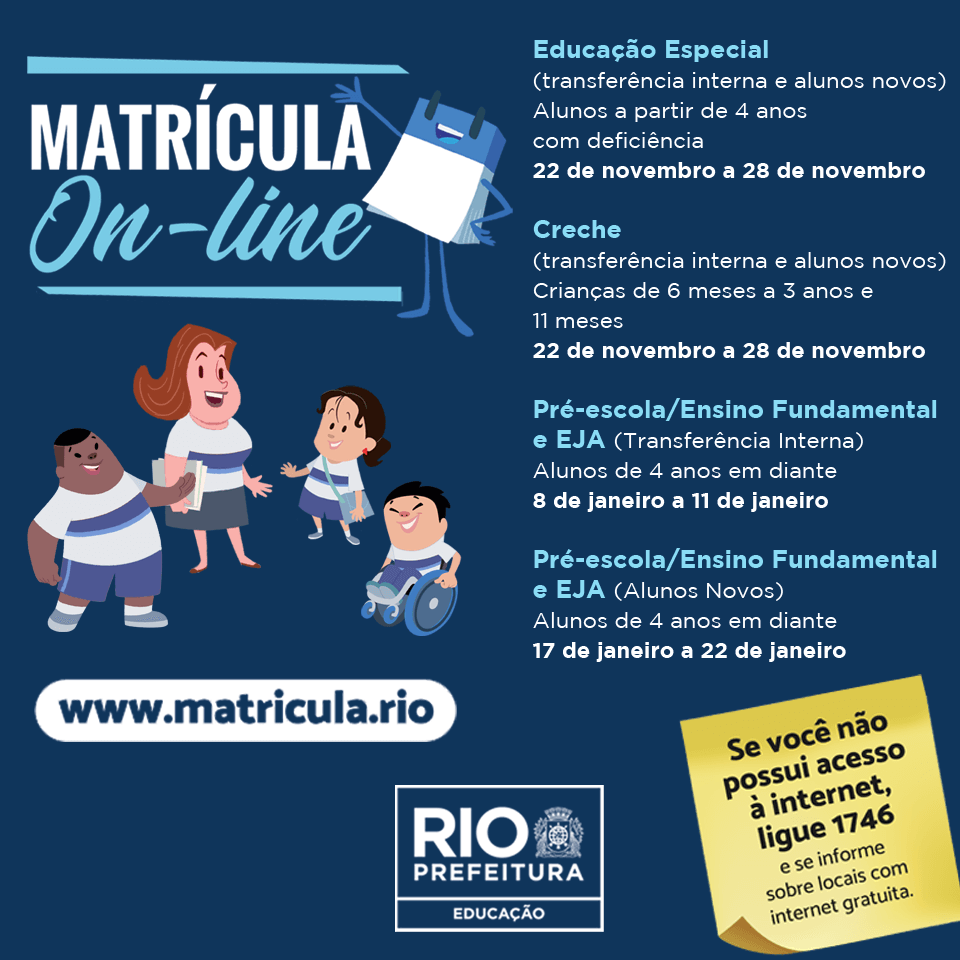 Inscrição para Matrícula RIO 2024